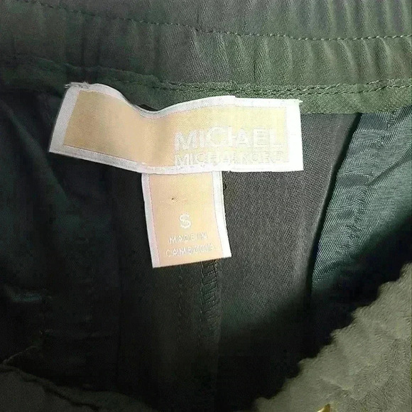 MICHAEL KORS Women's Jogger Style Green And White Stripe Size Small - Picture 4 of 9